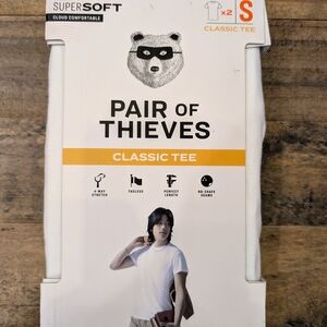 Pair of Thieves Men’s Classic Tee, Size Small- White